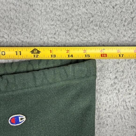 VTG 80s Champion Reverse Weave Sweatpants Green UVM Catamounts Cropped Warm Up - Picture 6 of 8